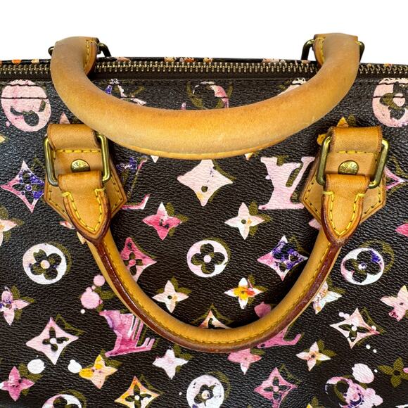 Louis Vuitton Watercolor Speedy 35 bag vintage Aquarelle brown monogram LV - Picture 8 of 16